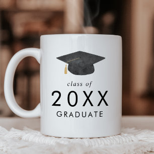Chic Grad Cap-klass för 2025 Student Studenten Kaffemugg