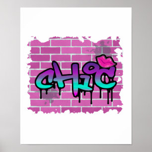 chic graffiti-design poster