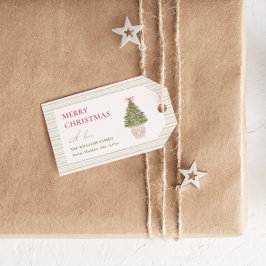 Chic GrandMillennium Coquette-julfamiljen Presentetikett