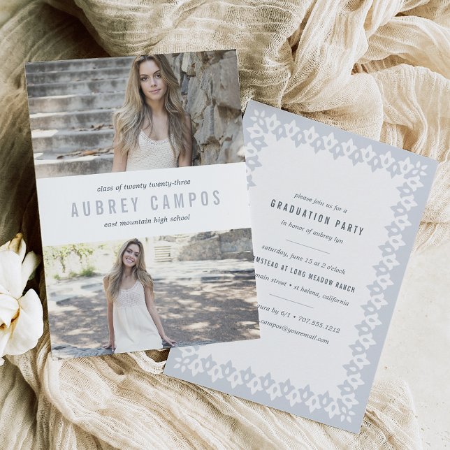 Chic Gräns | Foto-Studentfest Inbjudningar (Skapare uppladdad)