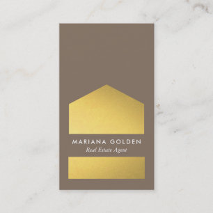 Chic Graphic Guld Real Gods Agent Affärskort Visitkort
