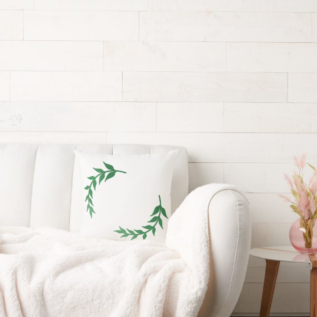 Chic Greenery Baby Shower Kudde (Soffa)