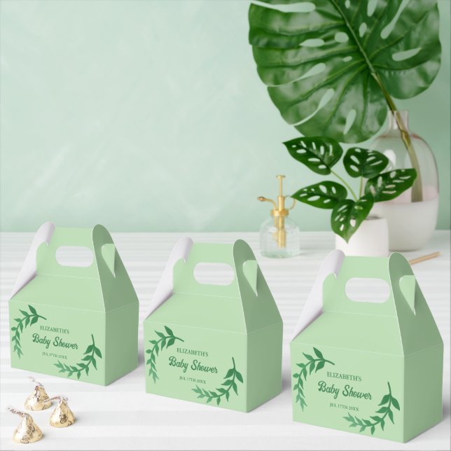 Chic Greenery Baby Shower Presentaskar (Multipel)