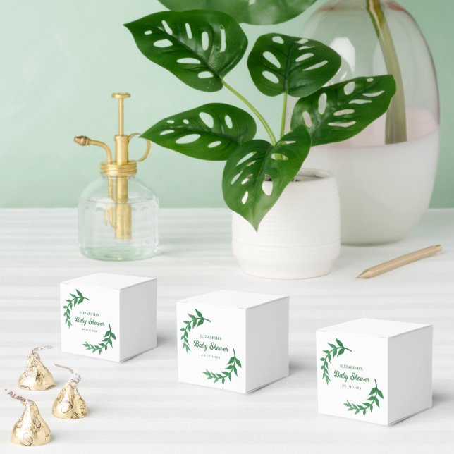 Chic Greenery Baby Shower Presentaskar (Multipel)
