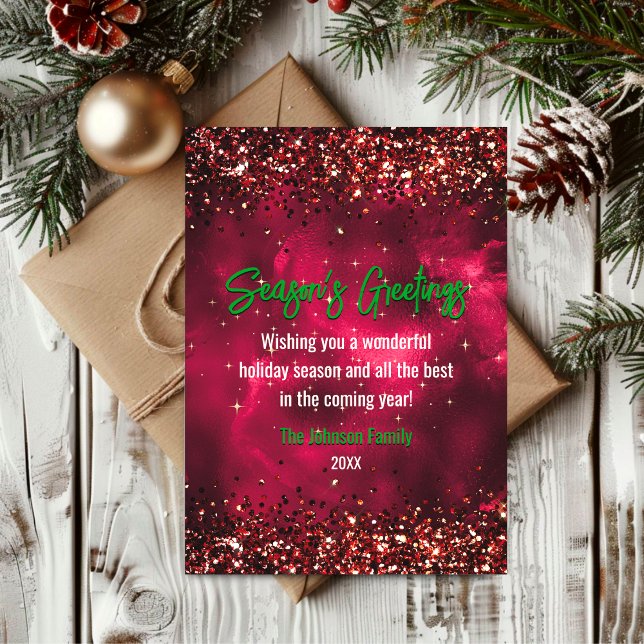 Chic grönt marmor konst jul nytt år (Skapare uppladdad)