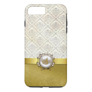 Chic Guld & Antique Damask iPhone 7 Plus fodral