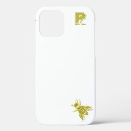 Chic Guld Bee Monogram Fodral-Mate iphone case