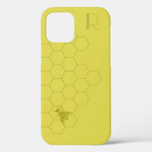 Chic Guld Bee Monogram Fodral-Mate iphone case