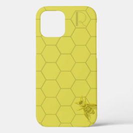 Chic Guld Bee Monogram Fodral-Mate iphone case