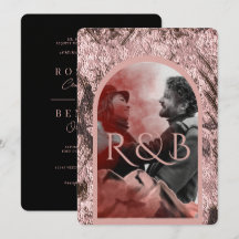 Chic Guld bergsfoto Bröllop