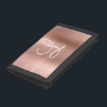 Chic Guld Brushed Metall Rosa Monogram<br><div class="desc">Lägg till ett glam i din sensemble med den här personligen för elegant. Den här chicen har ett stort blek rosa-skriptmonogram på en bakgrund av ro guld borstat metallisk struktur. En unik gigantisk gåva till födelsedag,  helgdagar och alla speciella tillfällen. Designad bara för dig av Extreme Tees!</div>