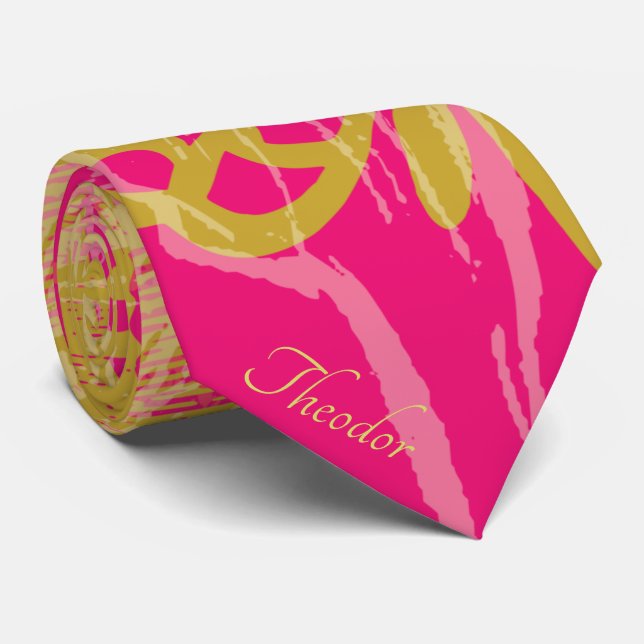Chic Guld Butterfly Fuchsia Slips (Rullad)