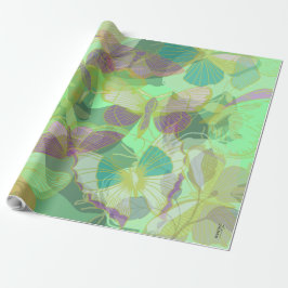 Chic Guld Butterfly Pistachio Violet Presentpapper