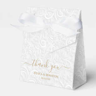 Chic Guld Calligraphy Tack Presentaskar