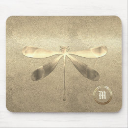 Chic Guld Dragonfly Monogrammed Musmatta