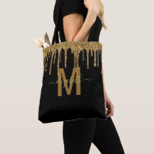 Chic Guld-drivning Glitter Monogram Namn