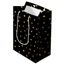 Chic Guld Foil Dots Elegant Black