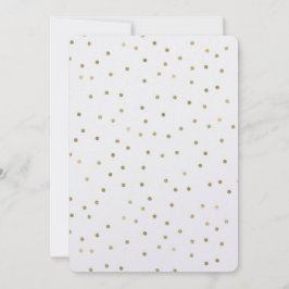 Chic Guld Glam Confetti Dots Sweet 16 Inbjudningar