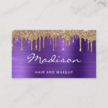 Chic Guld Glitter Drips Stylist