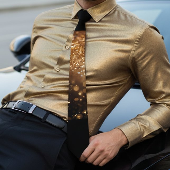 Chic guld gnistra bröllop slips (Skapare uppladdad)