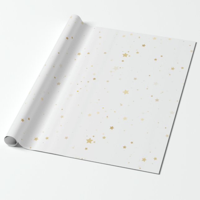 Chic Guld Gnistra  Konfetti figursättning Papper Presentpapper (Utrullad)