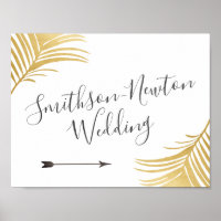 Chic Guld Handflatan Löv Pilar Riktningstecken för