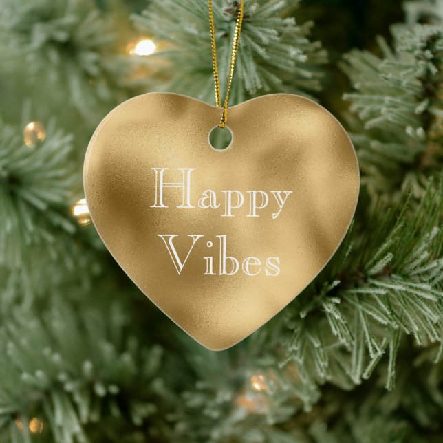 Chic Guld Julgransprydnad Keramik (Träd)