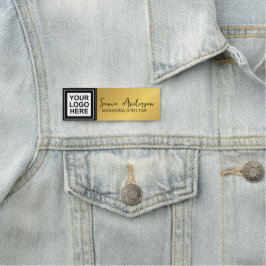 Chic Guld Lägg till Logotyp, anställd för Professi Namnbricka