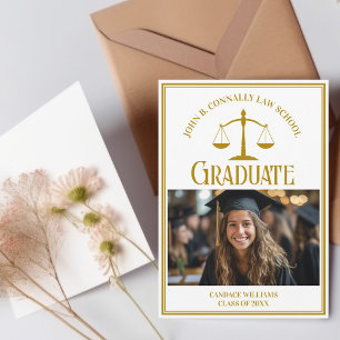 Chic Guld Law School Studenten Photo Meddelande