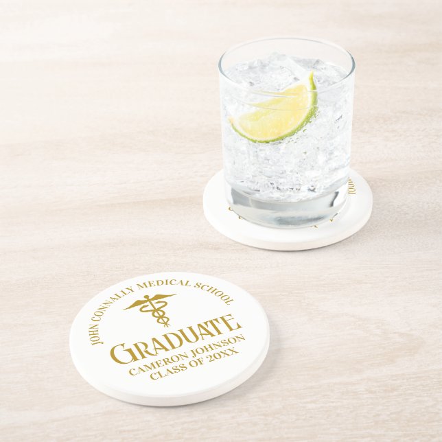 Chic Guld Medical School Student Keepsaké Underlägg (Sidan)