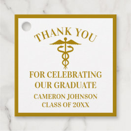 Chic Guld Medical School Studentfest Gåvor Etiketter