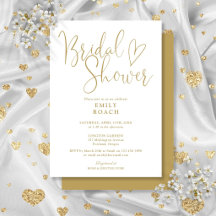 Chic Guld Modern Elegant Bröllopsfest Script