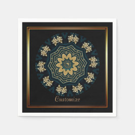 Chic Guld och Grönt, Stil i Asien Pappersservett