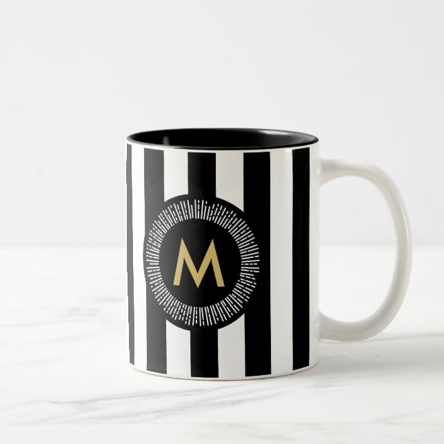 Chic guld omkullkastar verkställer Två-Tonad mugg (Höger)