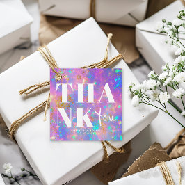 Chic Guld Opal Djärv Tack Bröllopsfest Gåvor Etiketter