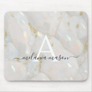 Chic Guld Opal Gemstone Marble Monogram Musmatta