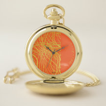 Chic Guld Orange Abstrakt