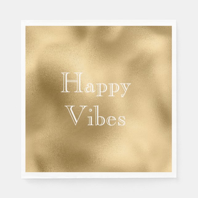 Chic Guld Pappersservett (Framsidan)