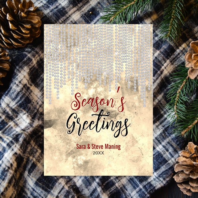 Chic guld rhinestone droppar jul nytt år (Skapare uppladdad)