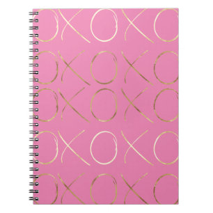 Chic Guld Rosa Girly Glam XOXO Anteckningsbok