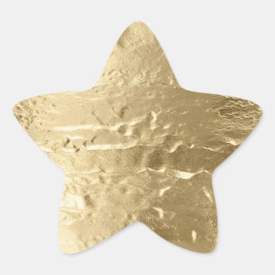 Chic Guld Stjärnformat Klistermärke