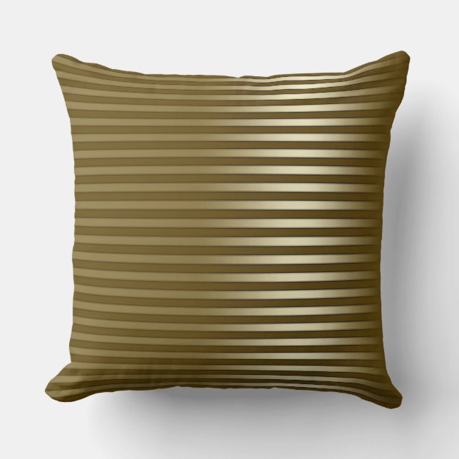 Chic Guld stripe Kudde (Framsida)