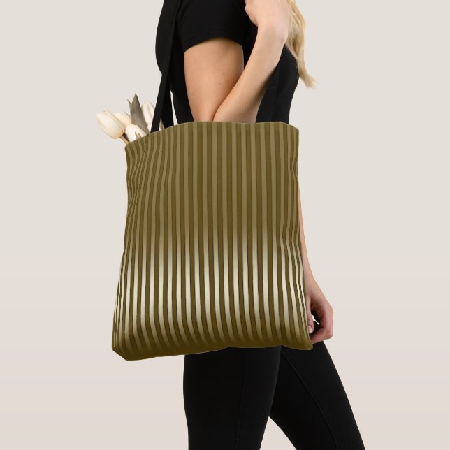 Chic Guld stripe Tygkasse (Närbild)