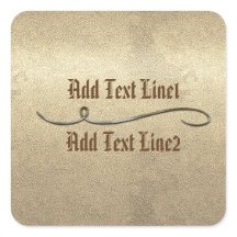 Chic Guld Virvel Tack Jul Bröllop Klistermärke