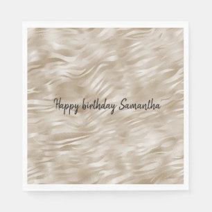 Chic Guld Zebra tryck Pappersservett