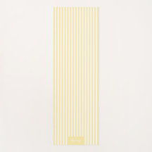 Chic Gult Banana Mania White Rand Line Anpassnings