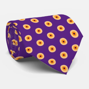 Chic Gult Lila Polka Dot Neck Tie Slips