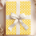 Chic Gult White Moroccan Trellis Mönster Presentpapper<br><div class="desc">Chic Preppy Gult White Moroccan Trellis Mönster Gift Wrapping Papper. Perfekt för att sätta den avslutande beröringen på dina gåvor och det är underbart för födelsedagar,  jul,  årsdagar eller bröllop! Snyggt Trendig Modern Gift Wrapping Papper Design Mönster av utskrivbar Söt.</div>