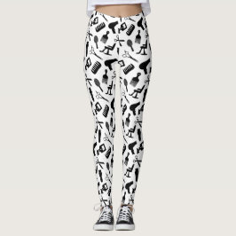 Chic Hair Stylist Mönster Leggings