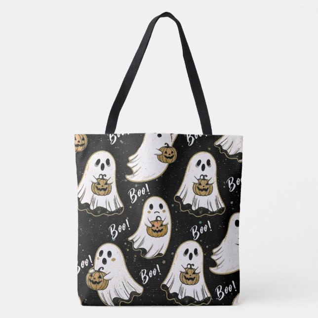 Chic Halloween-spöke  Tygkasse (Framsida)